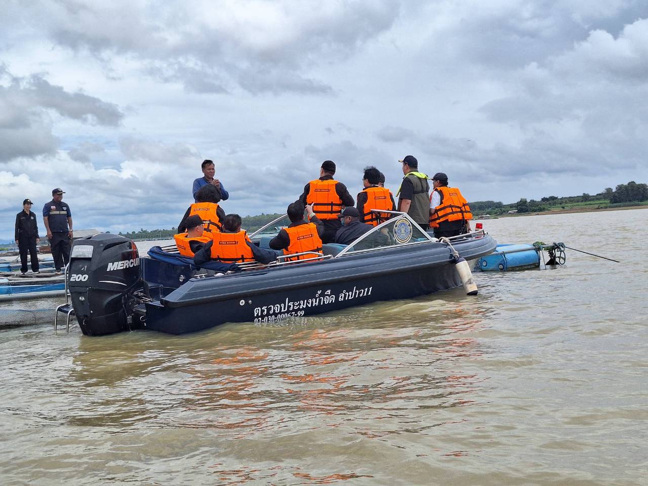title - รมช.กษ. ลงพื้นที่ติดตามสถานการณ์ปลาหมอคางดำในเขื่อนลำปาว จังหวัดกาฬสินธุ์ 